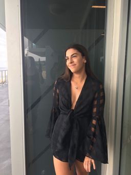 Perseus Tie Front Playsuit for rent on The Volte - image 3