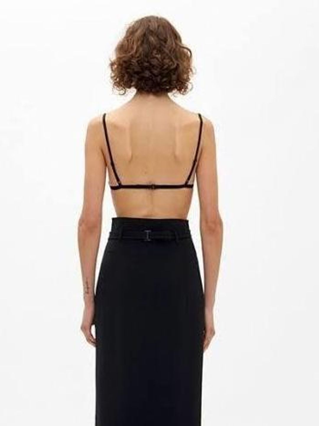 Dion Lee Marrow Lace Bandeau Bralette Black Size 8 for rent on The Volte - main image