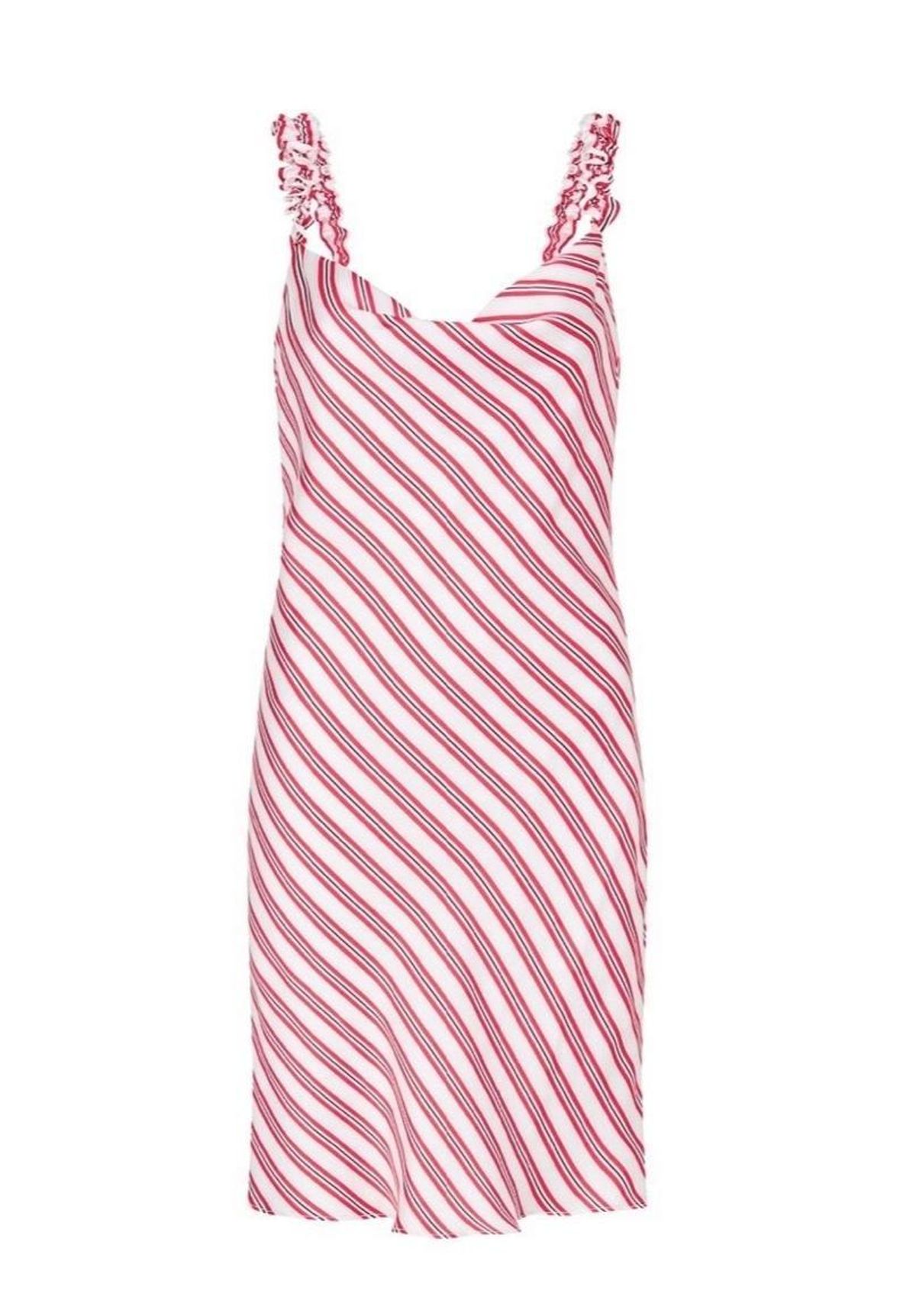 Rebecca Valance Marrakech Mini Red Stripe Dress Size 10 for rent on The Volte - main image