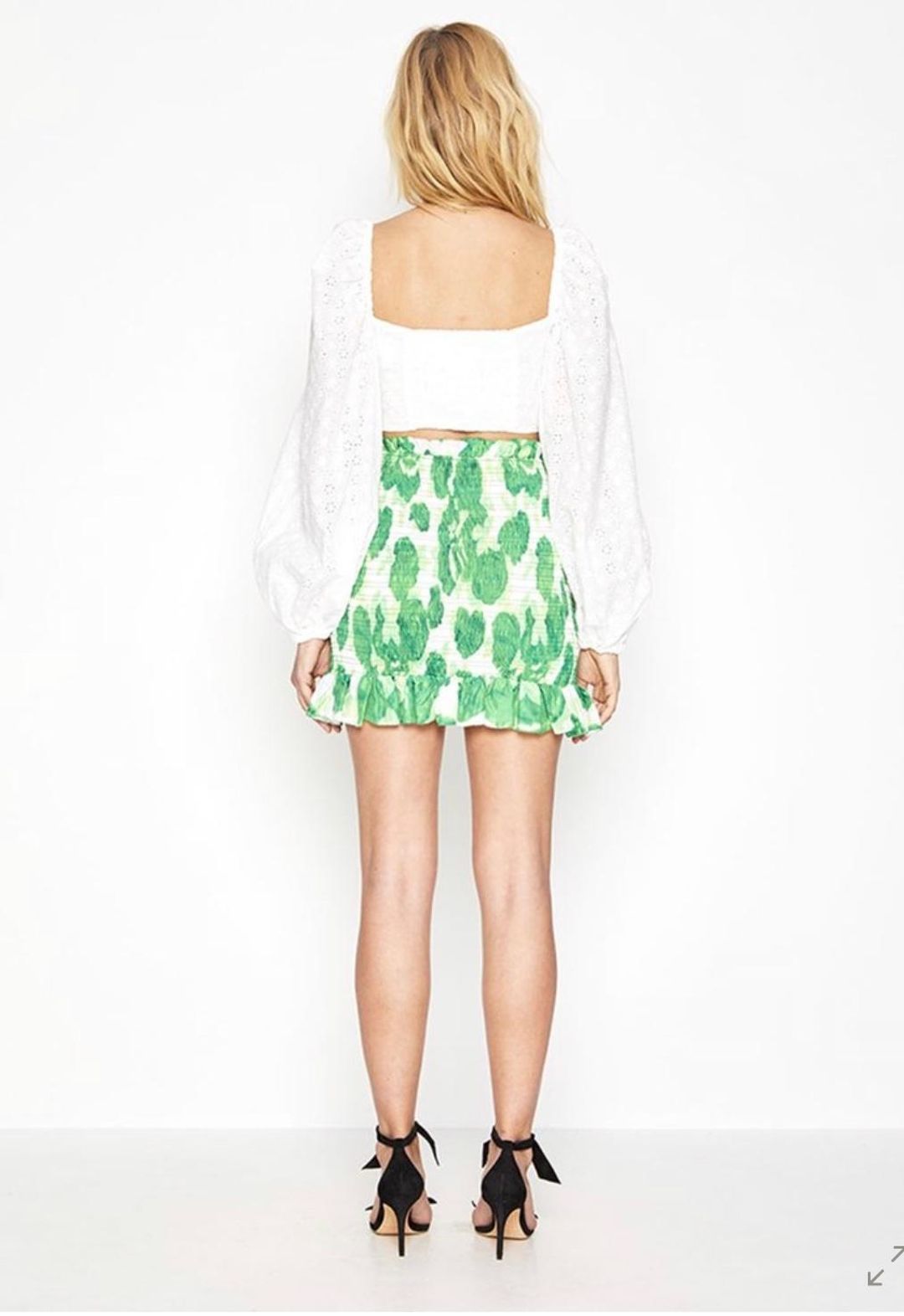 Alice McCall Electric Skirt Green Size 8 for rent on The Volte - main image
