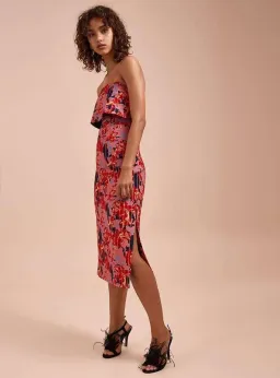 C/MEO Collective Entice Midi Dress Floral Size 6 for rent on The Volte - image 1