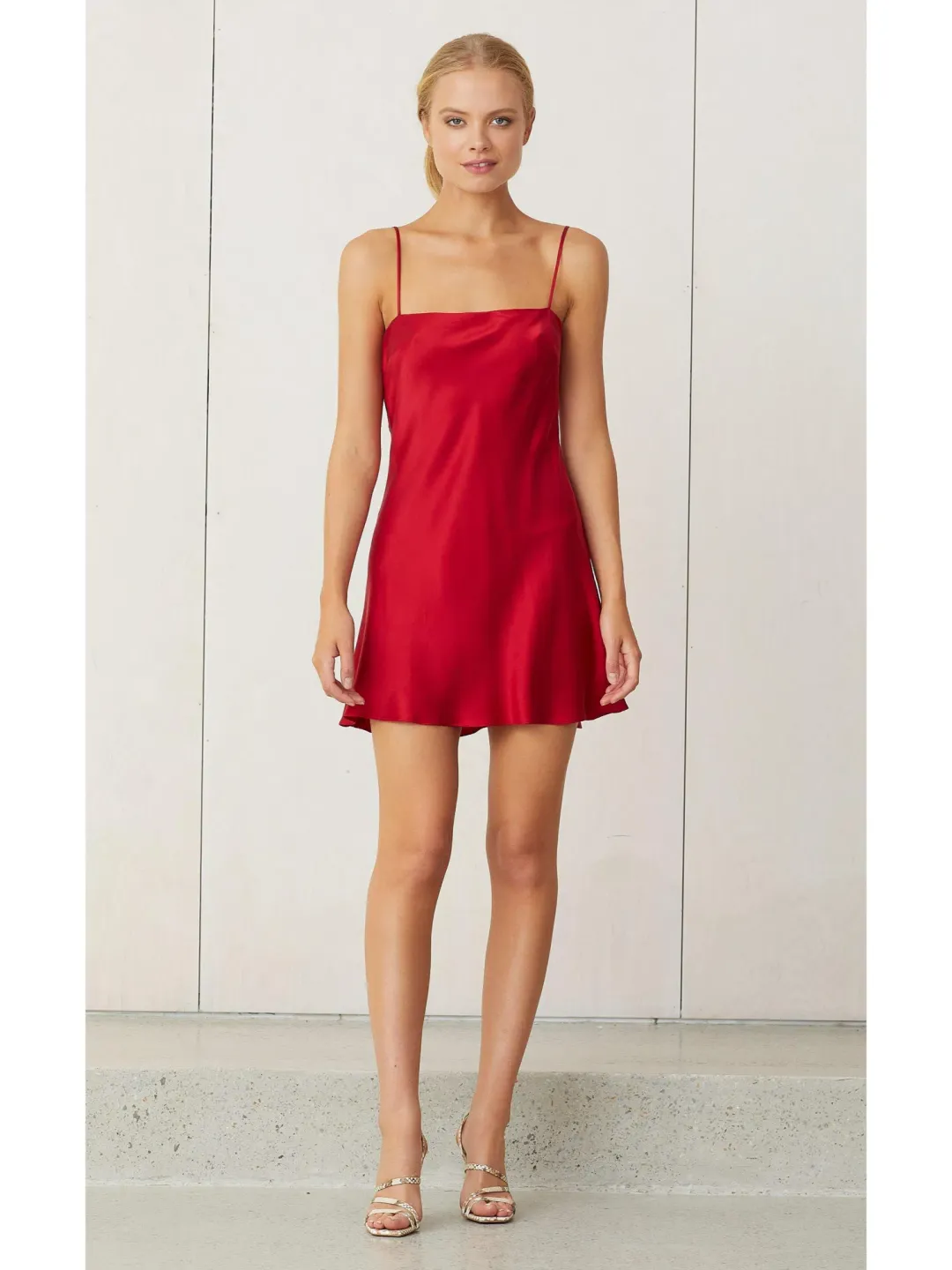 Bec & Bridge Classic Mini Dress Crimson Size AU 6 for rent on The Volte - main image