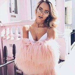 UNREAL FUR UNREAL DREAM JACKET – PINK size medium  for rent on The Volte - image 3