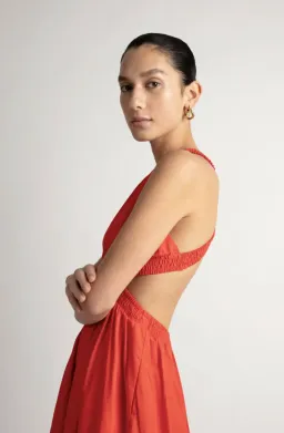 Camilla and Marc Pollina Midi Dress Red Size 10 for rent on The Volte - image 2