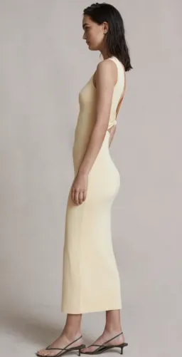 Bec & Bridge Sorbet Summer Midi Dress in Butter Size 10 for rent on The Volte - image 3