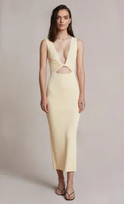 Bec & Bridge Sorbet Summer Midi Dress in Butter Size 10 for rent on The Volte - image 1