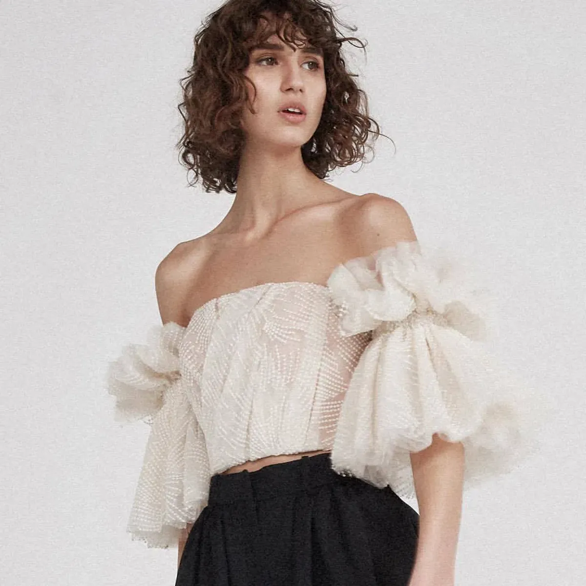 Acler Marlow Bodice Cream Size 6 for rent on The Volte - main image