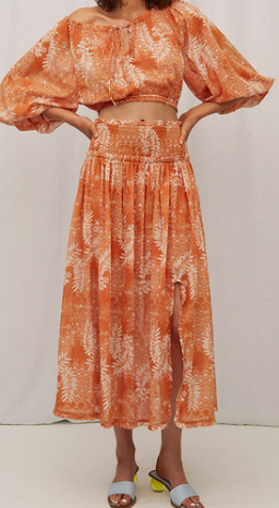 Steele Harmony Blouse & Laguna Skirt in Bora Sand Set Size 8 for rent on The Volte - image 1