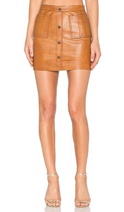 AJE Shrimpton brown mini skirt  for rent on The Volte - image 2