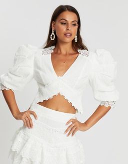 Mossman Havana Nights Top White Size 6 for rent on The Volte - image 1