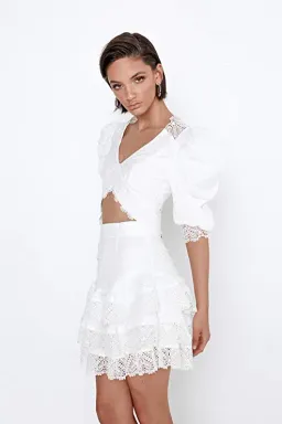 Mossman Havana Nights Top White Size 6 for rent on The Volte - image 3