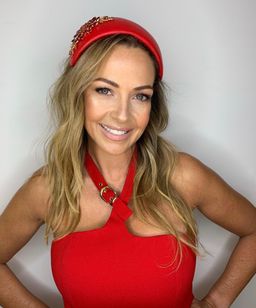 Halo & Rose Duchess bandeau headband red  for rent on The Volte - image 5