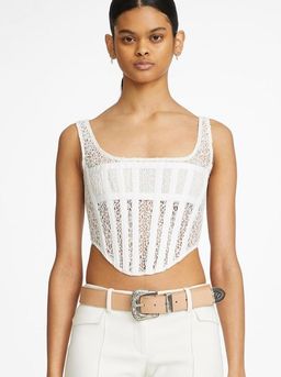 Dion Lee Lace Corset Top White Size 12 for rent on The Volte - image 4