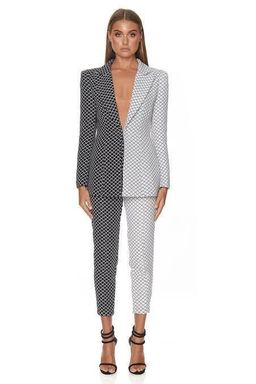 Eliya the Label Aida Blazer and Pants Set Print Size 8 for rent on The Volte - image 1