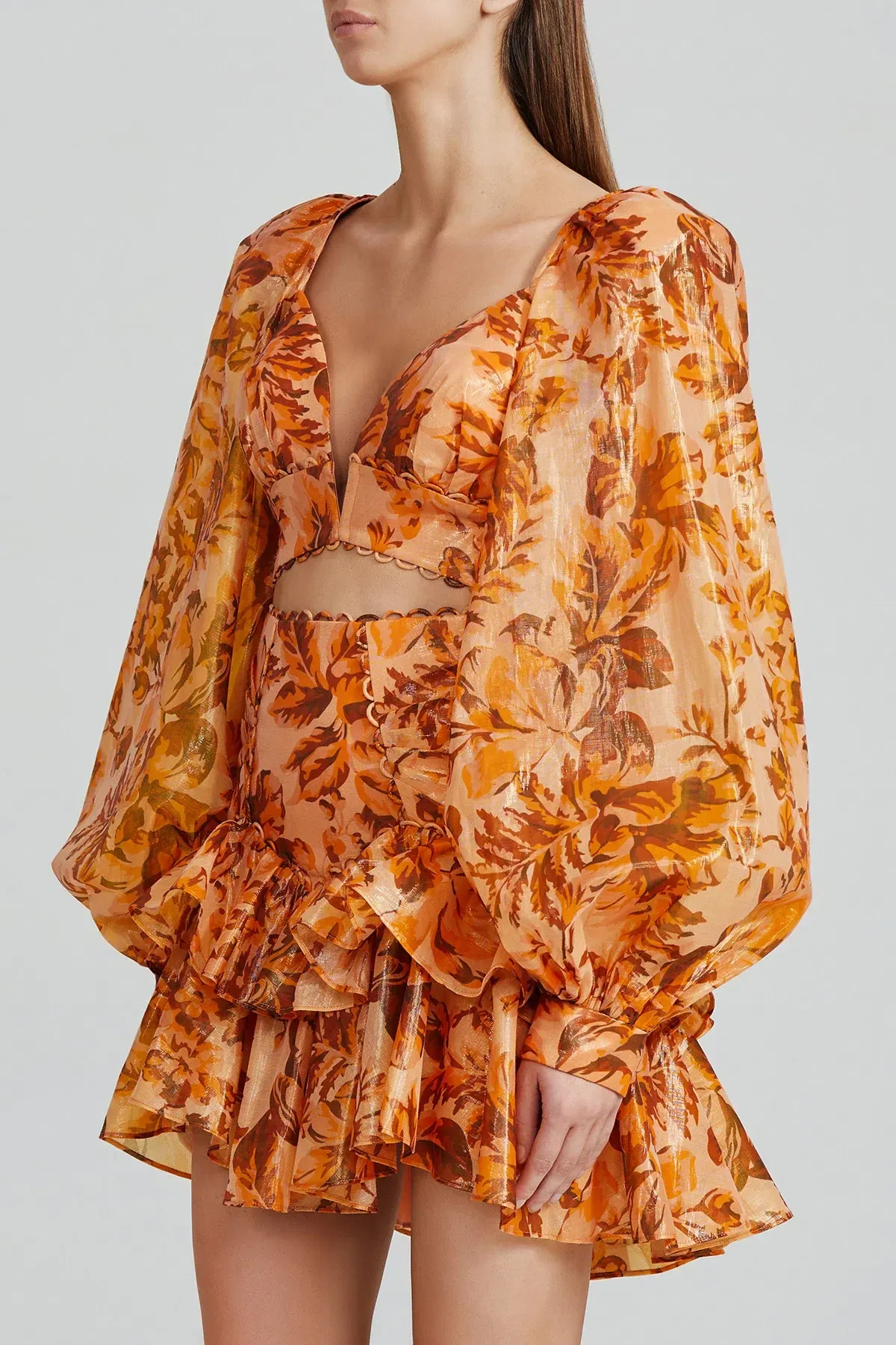 Acler Chance Top Print Size 8 for rent on The Volte - main image