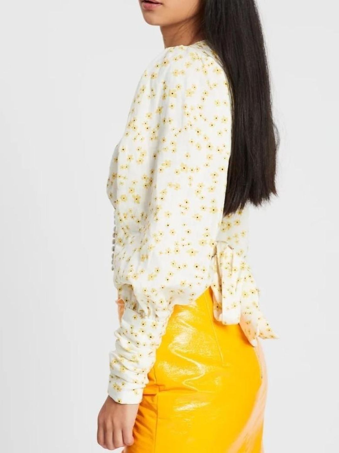 Bec and Bridge Wild Daisy LS Top Yellow Size 12 for rent on The Volte - main image