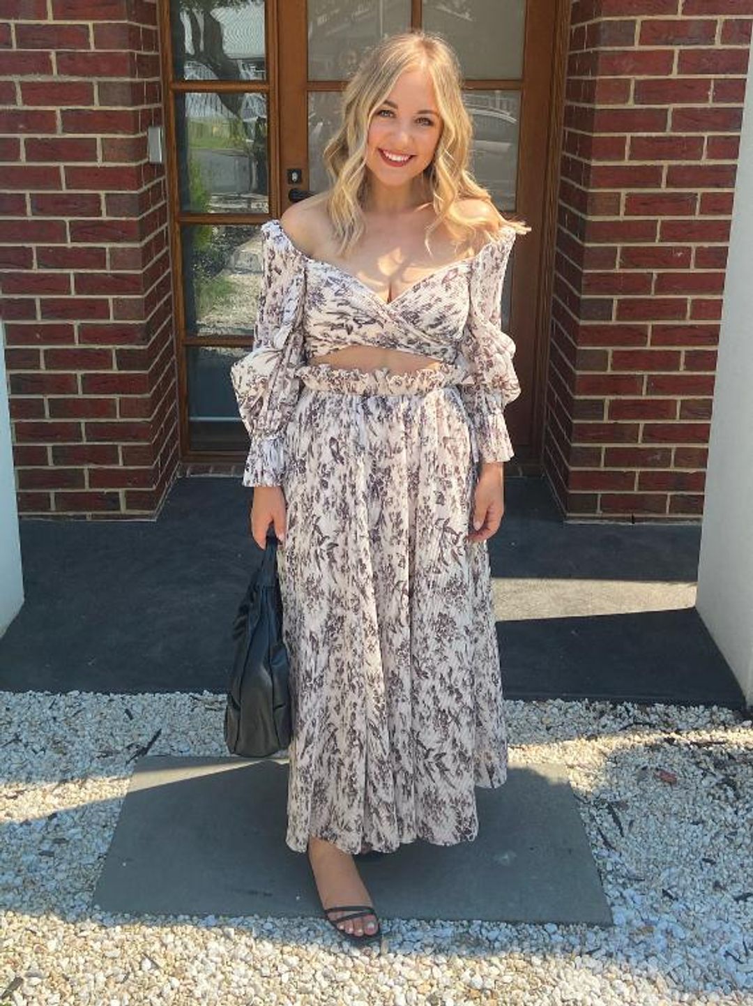 Zimmermann Pleated Bodice Size 2/Au 12 and Midi Skirt Size 1/ AU 10 Set Print  for rent on The Volte - main image