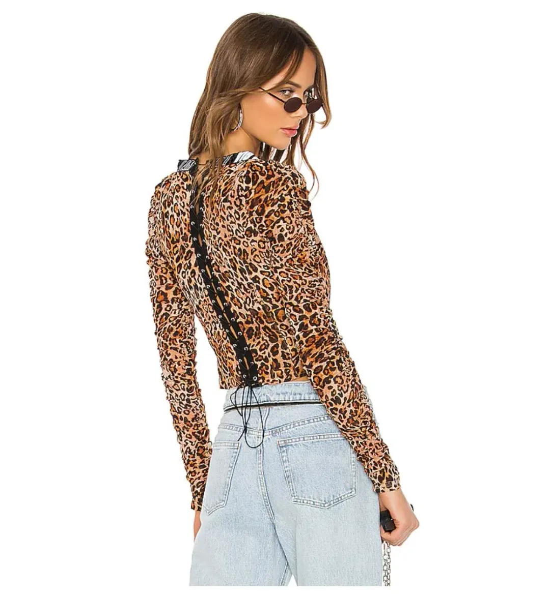 I Am Gia Chelsea Corset Top Print Size 8 for rent on The Volte - main image