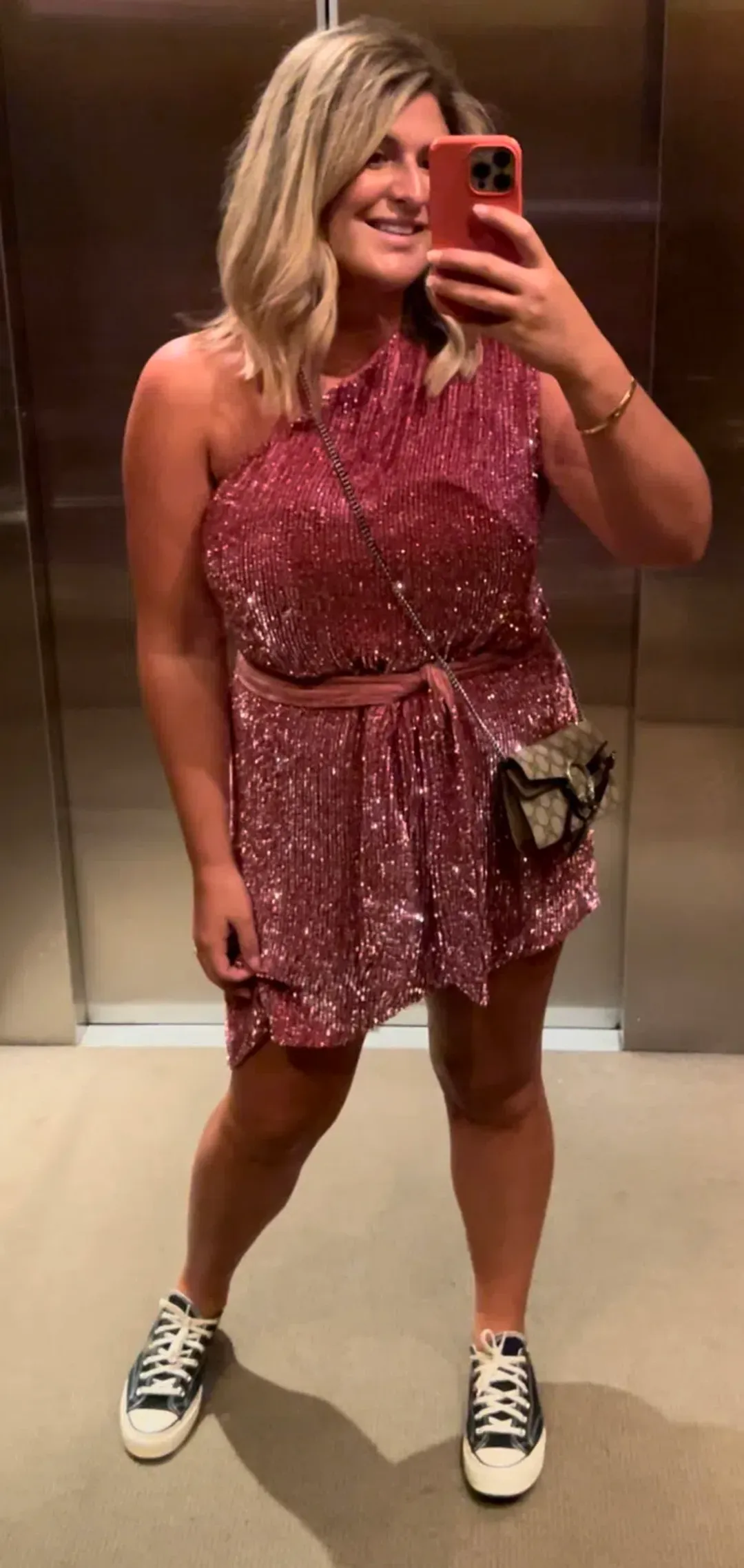 Retrofete Ella Dress Fuchsia Size 12 for rent on The Volte - main image