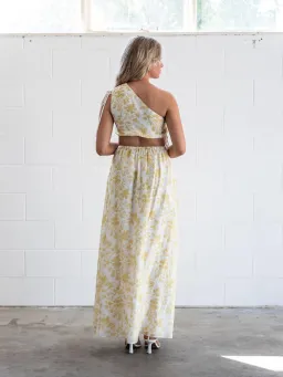 Sir The Label Clementine Set Midi Yellow Floral Print | AU 6 for rent on The Volte - image 2