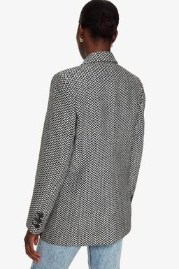 Anine Bing Fishbone Jacket Print Size 8 for rent on The Volte - image 3