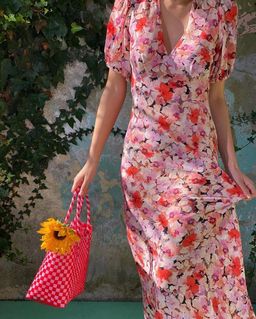 Ruby Aimee Silk Dress Floral Size 8 / S for rent on The Volte - image 2