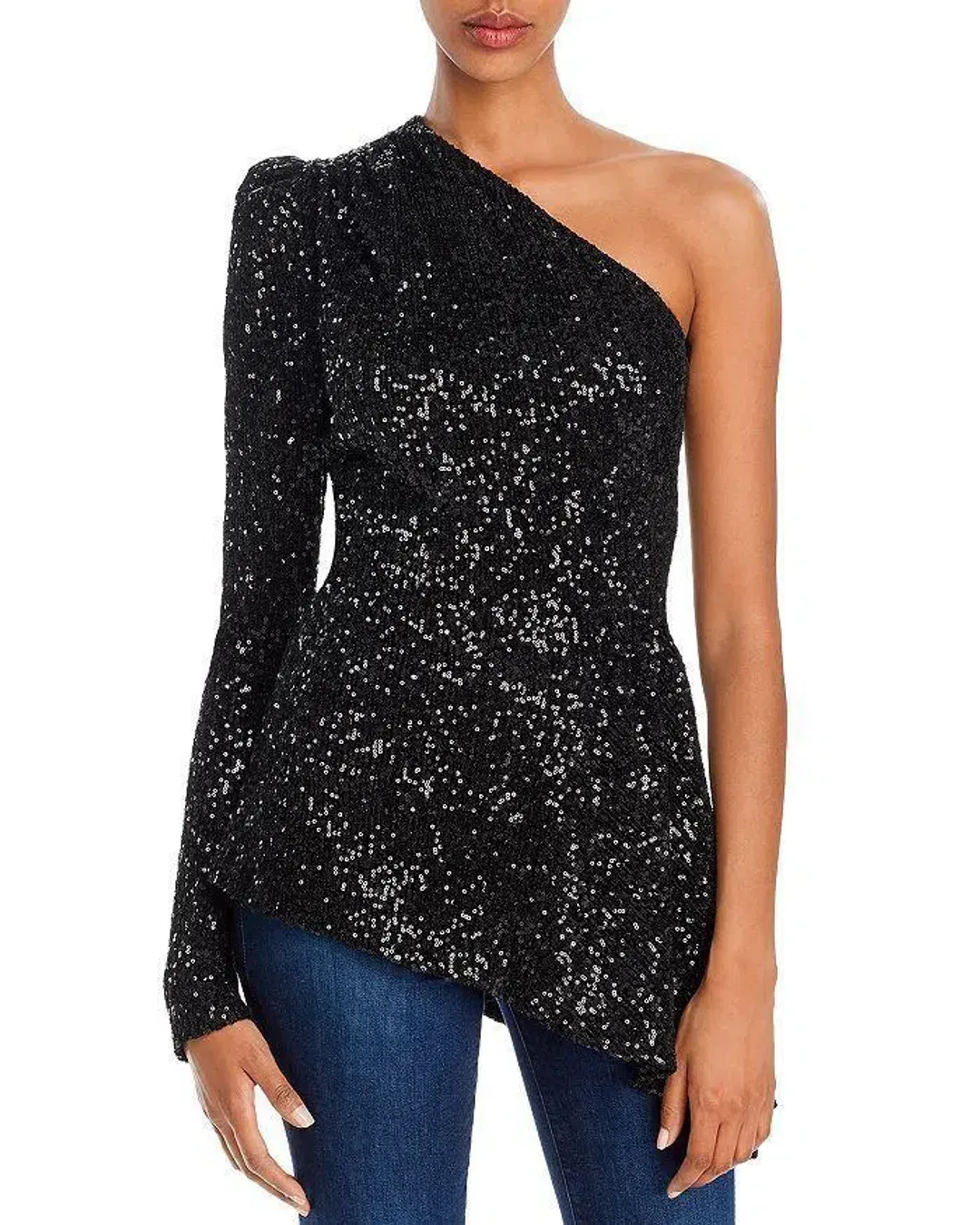 Rebecca Vallance Mica One Sleeve Top for rent on The Volte - main image