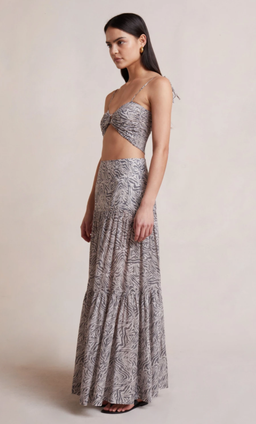 Bec & Bridge Sahara Crop Top and Maxi Skirt Print Size 8 for rent on The Volte - image 2