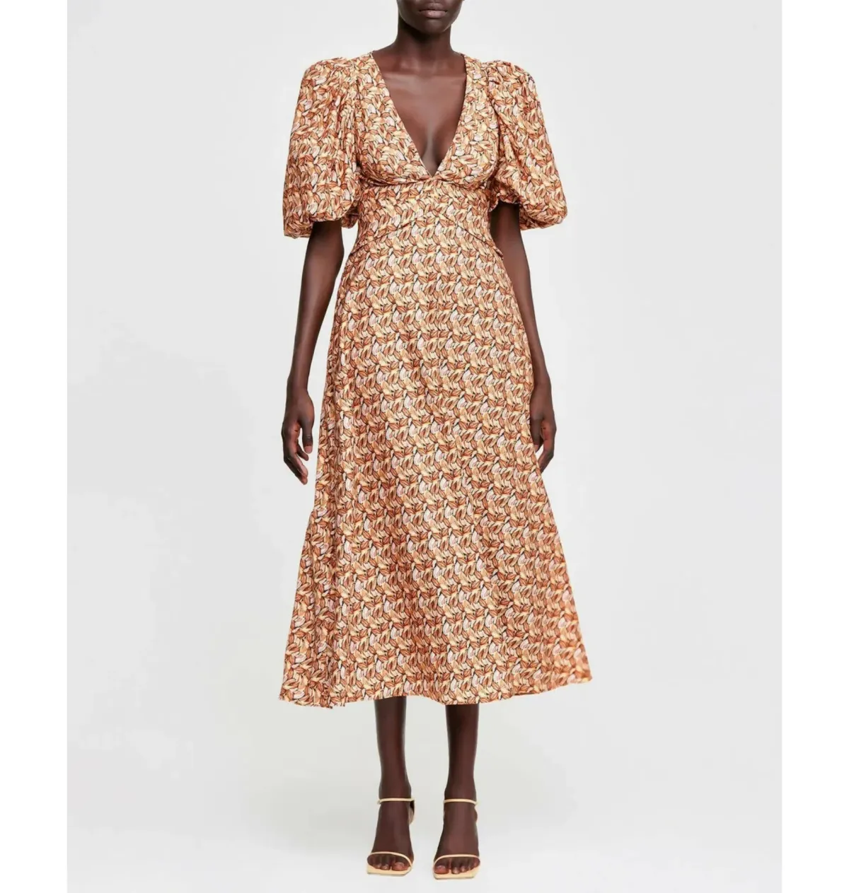 Acler Everett Midi Dress Print Size AU 12 for rent on The Volte - main image