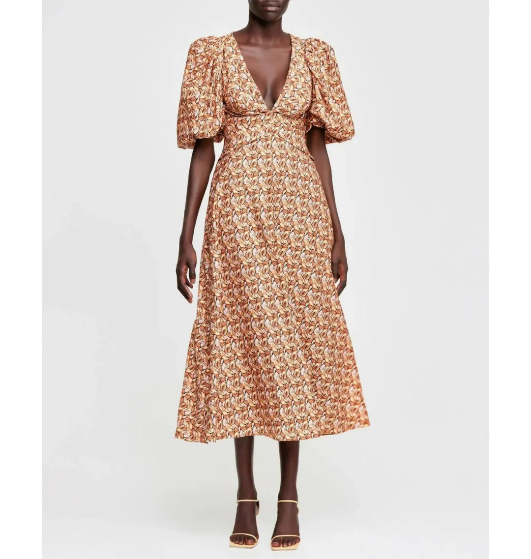 Acler Everett Midi Dress Print Size AU 12 for rent on The Volte - main image