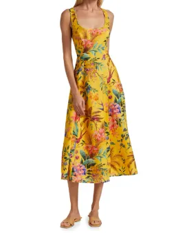 Zimmerman Tropicana Midi in Mango (size 3) for rent on The Volte - image 1