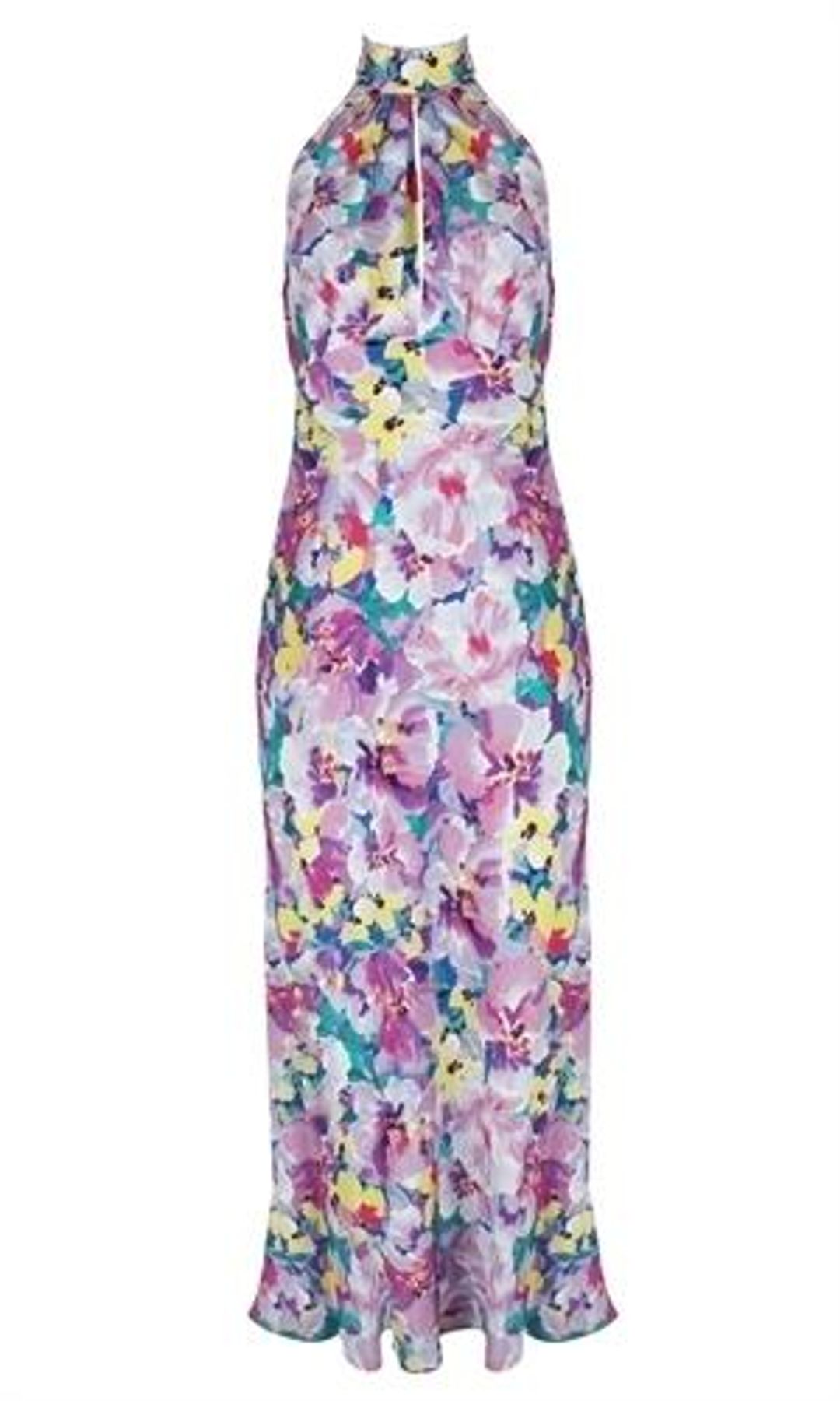 RUBY GIGI SILK HALTER DRESS SIZE 8 for rent on The Volte - main image