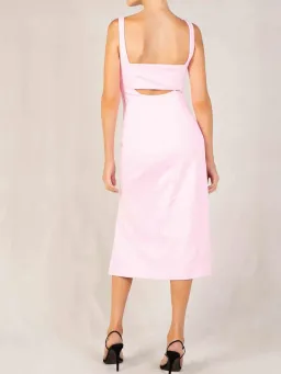MISHA Simonetta Midi Dress Pink Size 8 for rent on The Volte - image 5