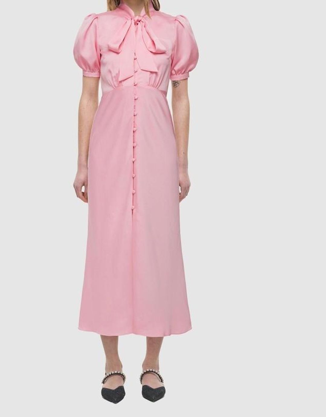 Mr Portrait - Pussy Bow Pink Dress Size 10 for rent on The Volte - main image