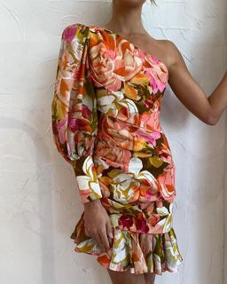 Acler Lawson Dress in Pink Bouquet Size 6 for rent on The Volte - image 2