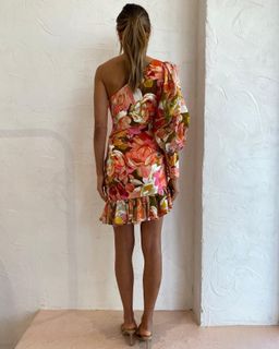 Acler Lawson Dress in Pink Bouquet Size 6 for rent on The Volte - image 5