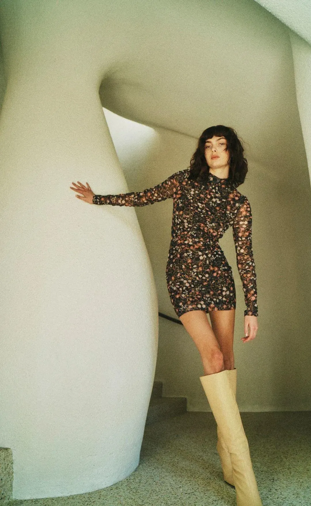 Bec & Bridge Midnight Fauna Mini Dress Print Size 8 for rent on The Volte - main image