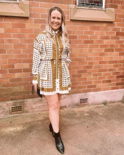 Zimmermann Dot Scarf Mini Dress Print Size 3 for rent on The Volte - image 1