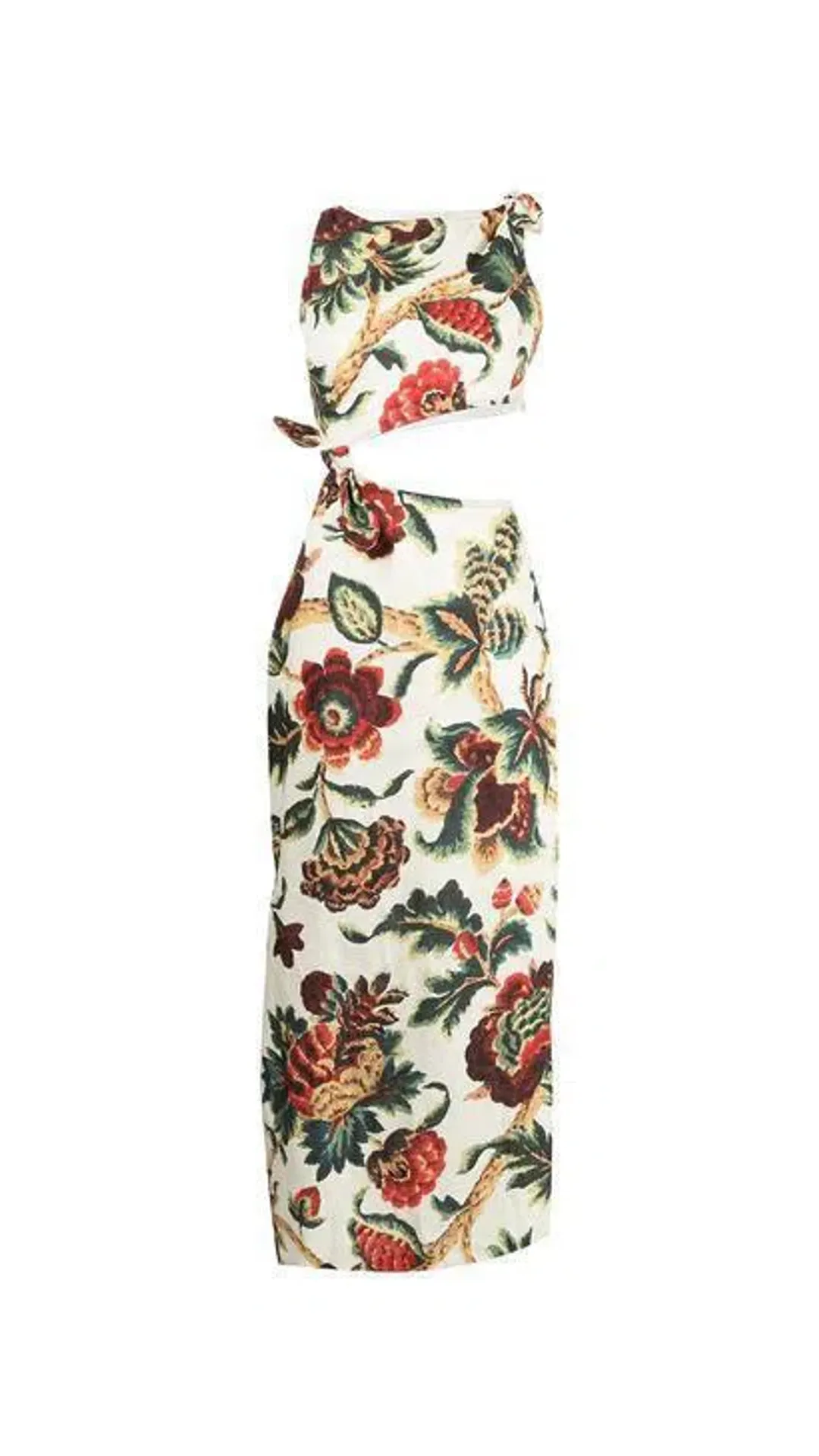 Sir The Label Ambrois Knot Dress Midi Floral Print | AU 6 for rent on The Volte - main image