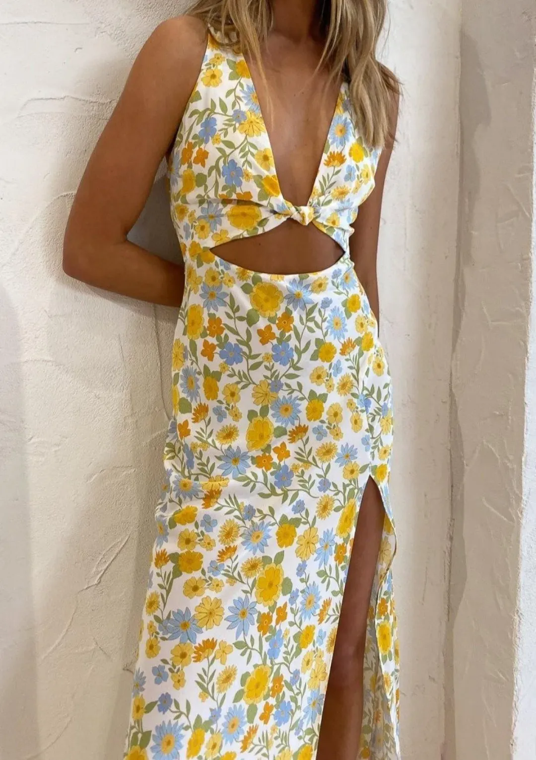Bec & Bridge Cali Sun Maxi Dress Floral Print Size 10 for rent on The Volte - main image