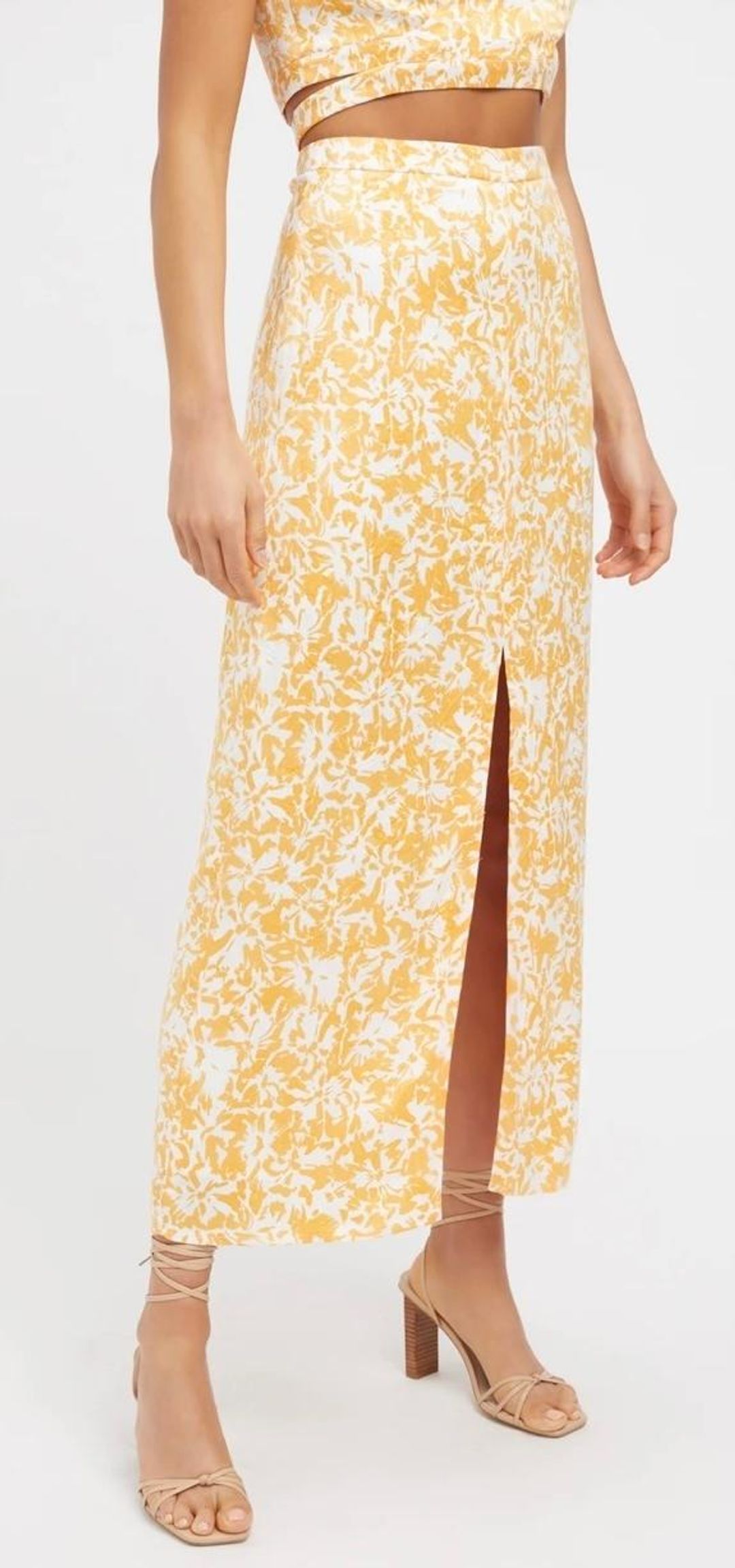 Kookai Riley Wrap Top and Split Skirt for rent on The Volte - main image