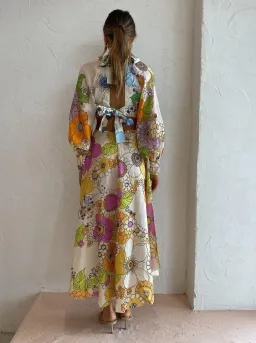 Alemais Farrah Cut Out Midi Dress Print Size 8 for rent on The Volte - image 3