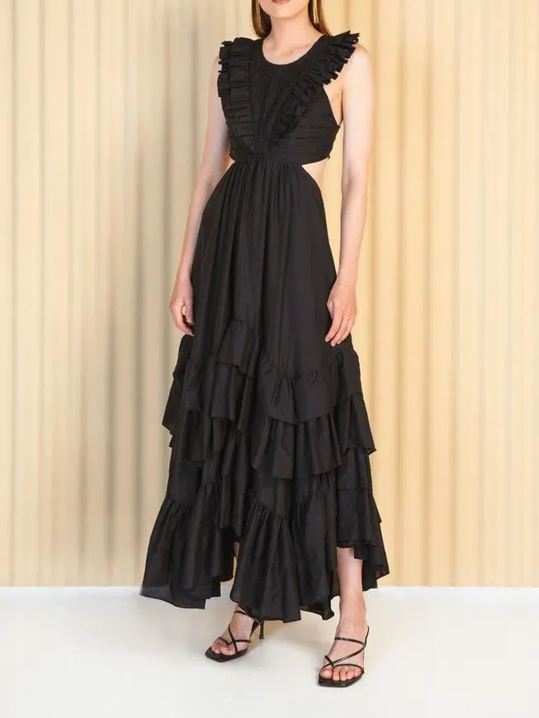 Magali Pascal Sawi Dress Black Size M for rent on The Volte - main image