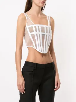 Dion Lee Spacer Knit Corset White Size 8 for rent on The Volte - image 2