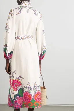 Zimmermann Lovestruck Buttoned Midi Dress Print Size 0 / AU 8 for rent on The Volte - image 2