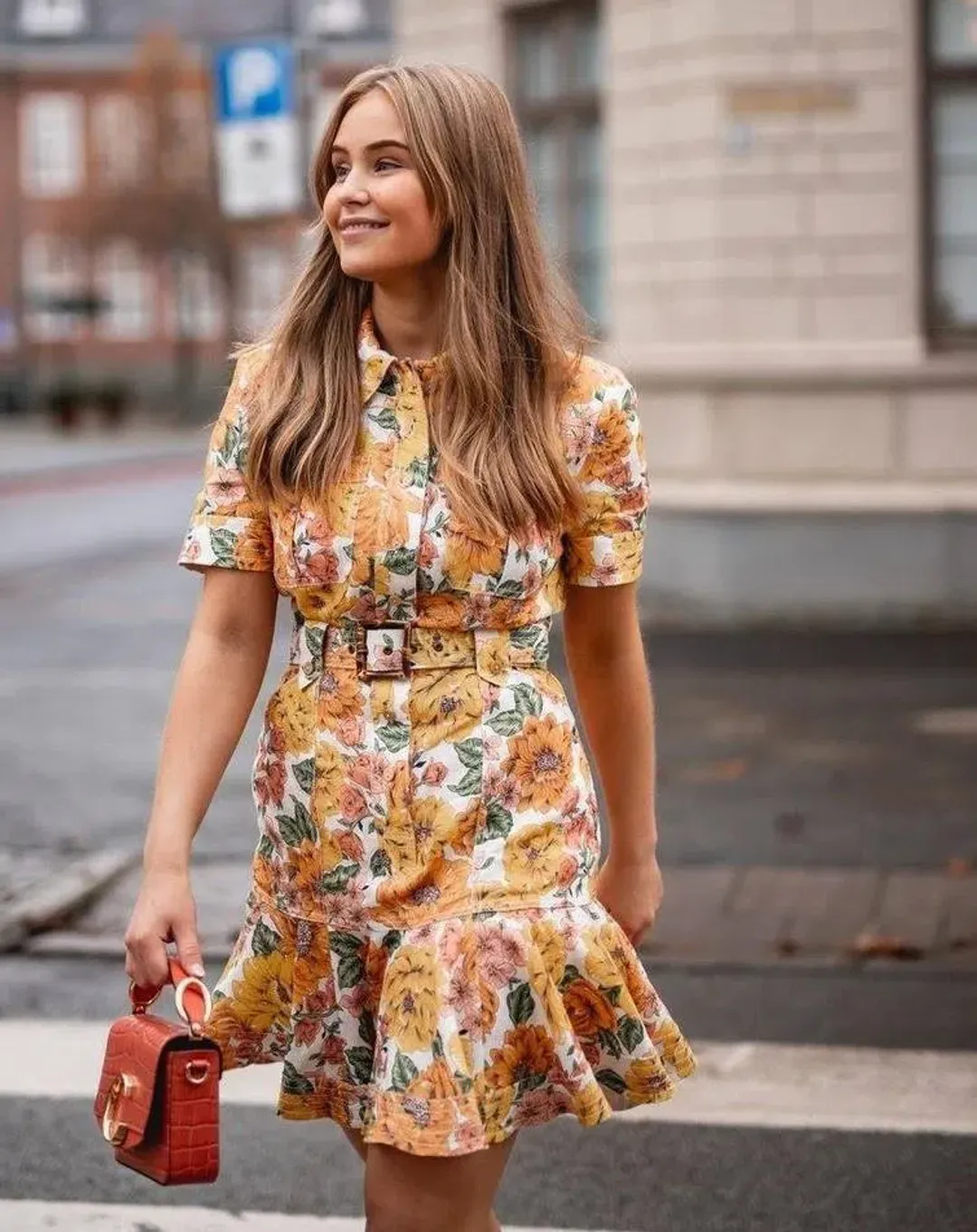 Zimmerman Poppy Belted Mini Dress Floral Size 1 / Au 10 for rent on The Volte - main image