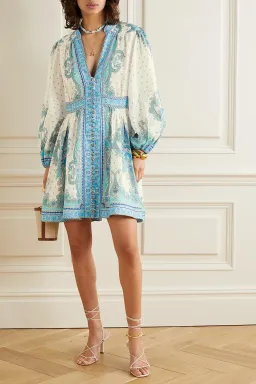 Zimmermann Bells Paisley Dress Print Size 10 for rent on The Volte - image 1