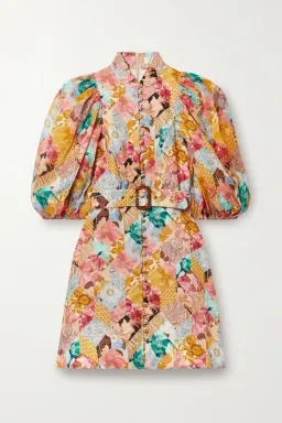 Zimmermann Tempo Kaleidoscope Mini Dress Floral Size 2 / Au 12 for rent on The Volte - image 4