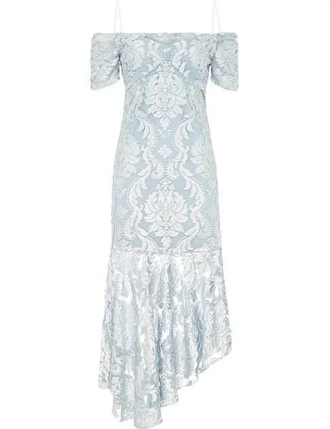 Alice McCall Fleur De Lys Gown Dress Light Blue Pebble Size 10 for rent on The Volte - main image