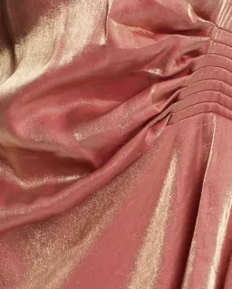 Elliatt Golden Dress Orange/Gold Size 12 for rent on The Volte - image 3